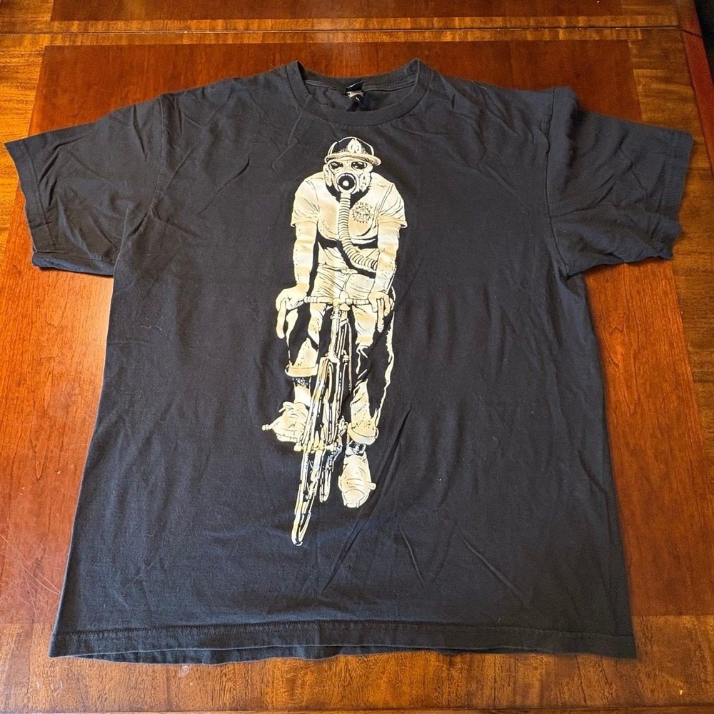 Obey Gas Mask Cyclist Graphic T-Shirt Black XL